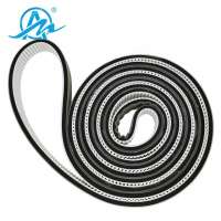 Industrial equipment nonstandard black sponge coated pu endless timing belt