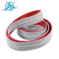 China factory direct sale nonstandard red rubber surface ATK5 pu transmission belt