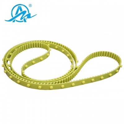 China wholesale yellow dot coated closed loop pu mini timing belt carding machine belt