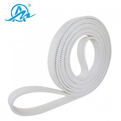 AIMAI supplier nonstandard high temperature pu timing belt with felt cloth coated